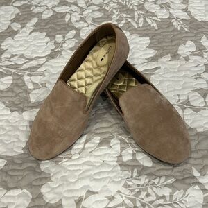 Birdies Starling velvet 11 taupe loafer
